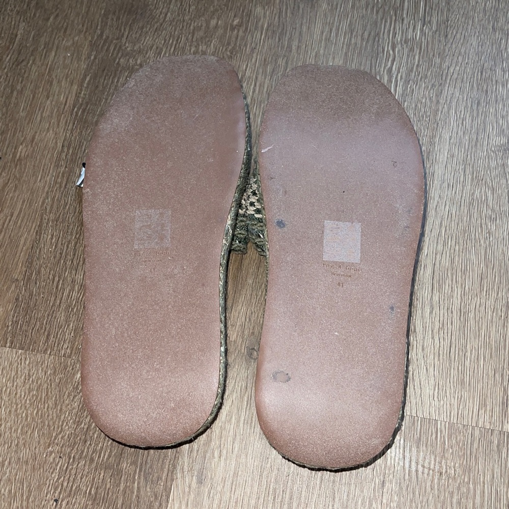 RAG & BONE LOGAN SLIDE 41 New Warm Khaki & Green Net - Picture 6 of 7